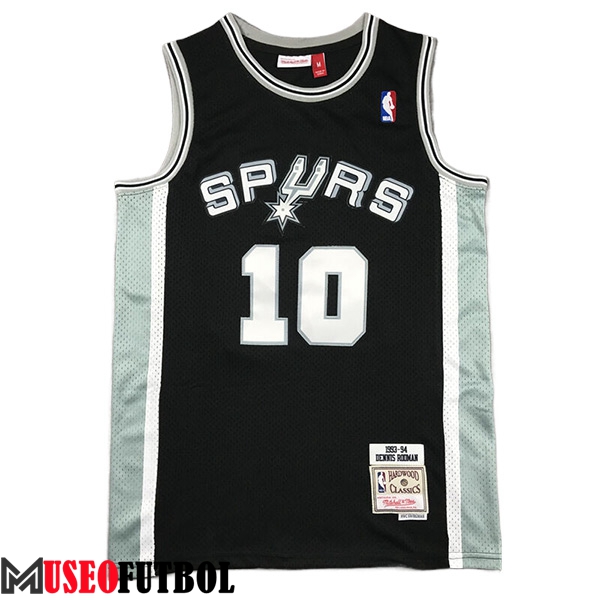 Camisetas San Antonio Spurs (ROOMAN #10) 2024/25 Negro/Blanco/Verde