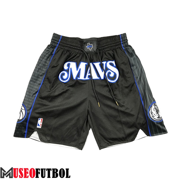 Cortos NBA Dallas Mavericks 2024/25 Negro/Azul