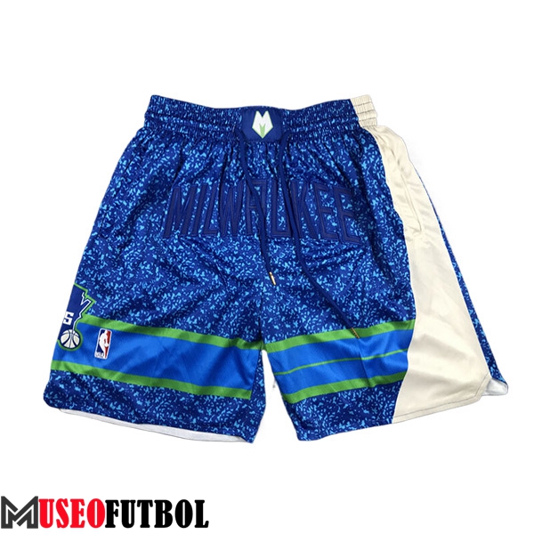 Cortos NBA Milwaukee Bucks 2024/25 Azul/Negro