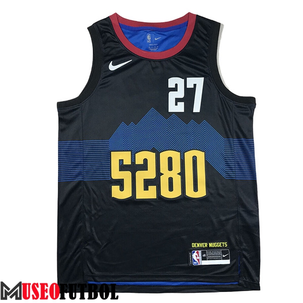 Camisetas Denver Nuggets (MURRAY #27) 2024/25 Negro/Azul