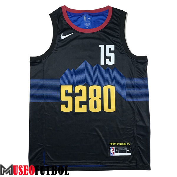 Camisetas Denver Nuggets (JOKIĆ #15) 2024/25 Negro/Azul