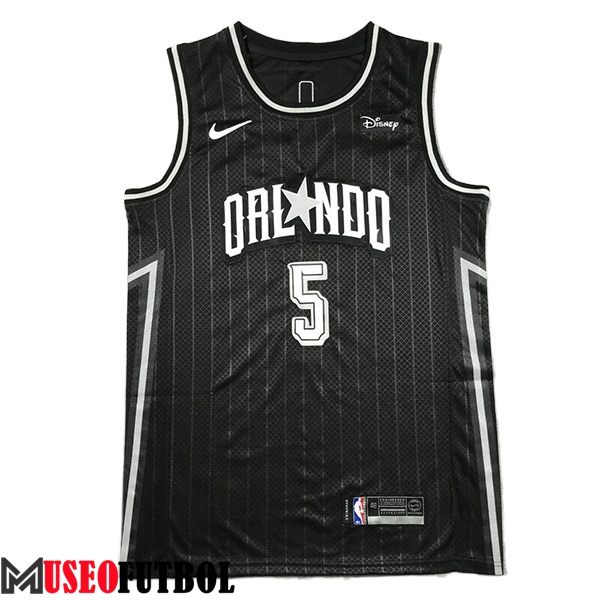 Camisetas Orlando Magic (BANCHERO #5) 2024/25 Negro/Blanco