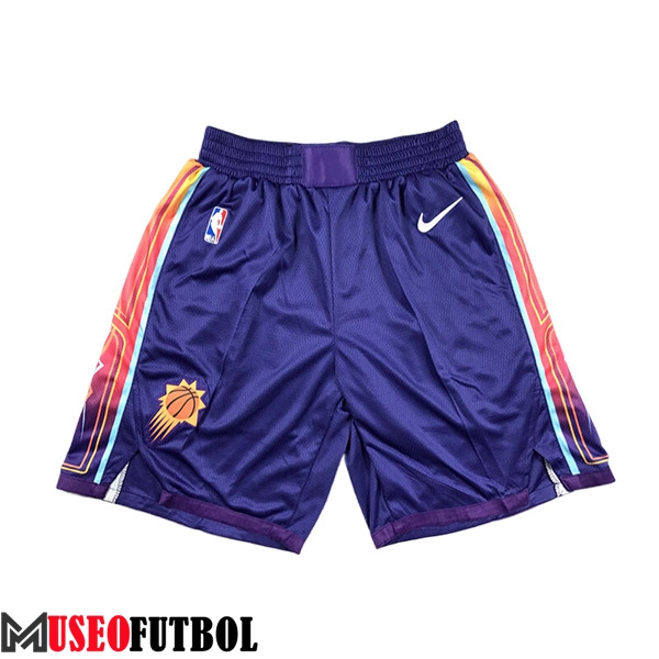 Cortos NBA Phoenix Suns 2024/25 Violeta/Naranja -02