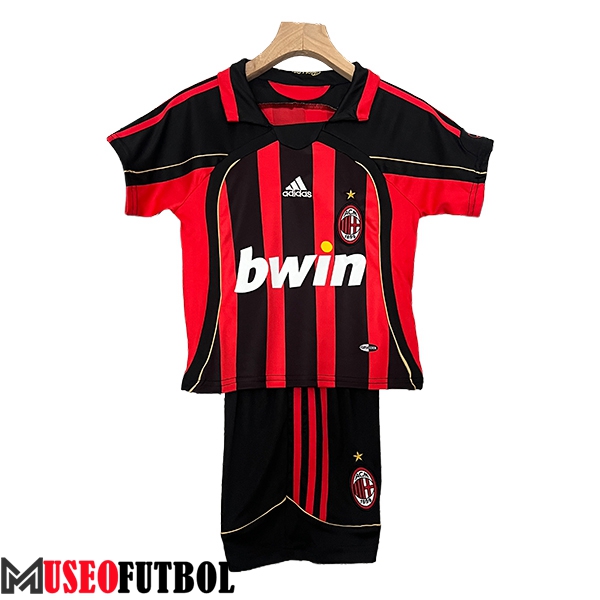 Camisetas De Futbol AC Milan Retro Ninos Primera 2006/2007