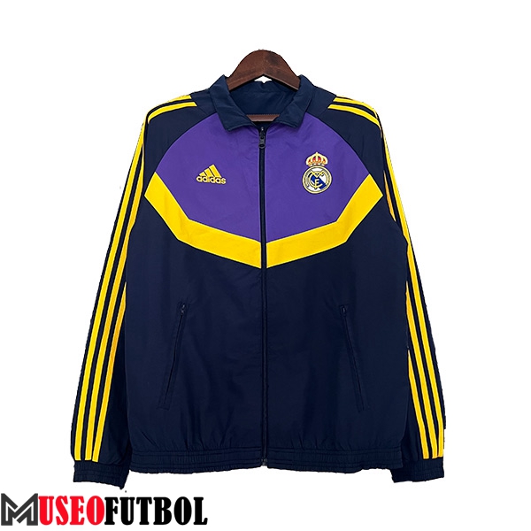 Rompevientos Real Madrid Negro/Violeta/Amarillo 2024/2025