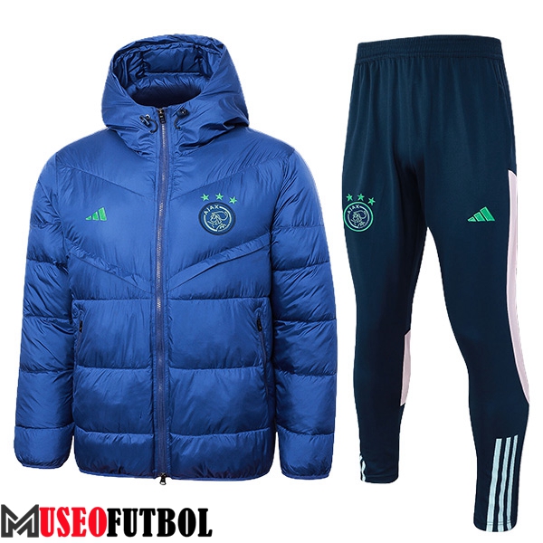 Chandal Plumas Con Capucha Ajax Azul 2024/2025