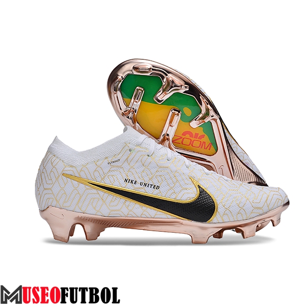 Nike Botas De Fútbol AIR Zoom Mercurial Vapor 15 Elite XXV FG NU Blanco/Negro/Amarillo