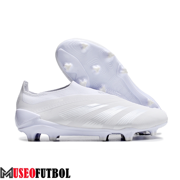 Adidas Botas De Fútbol PREDATOR ELITE LACELESS BOOTS FG Blanco