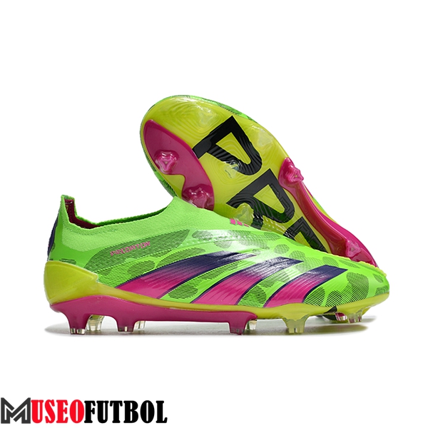 Adidas Botas De Fútbol PREDATOR ELITE LACELESS BOOTS FG Verde/Violeta