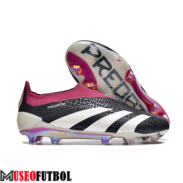 Adidas Botas De Fútbol PREDATOR ELITE LACELESS BOOTS FG Blanco/Negro/Violeta