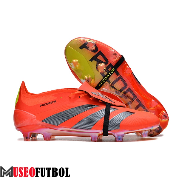 Adidas Botas De Fútbol Predator Elite Tongue FG Gris/Naranja