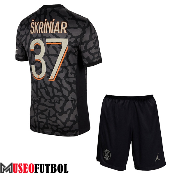 Camisetas De Futbol PSG (SKRINIAR #37) Ninos 2023/2024 Tercera