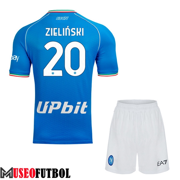 Camisetas De Futbol SSC Napoli (ZIELINSKI #20) Ninos 2023/2024 Primera