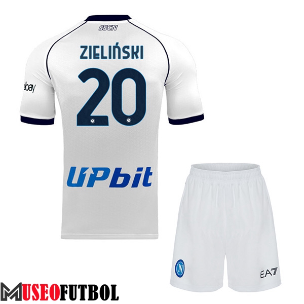 Camisetas De Futbol SSC Napoli (ZIELINSKI #20) Ninos 2023/2024 Segunda