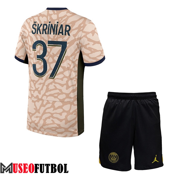 Camisetas De Futbol PSG (SKRINIAR #37) Ninos 2023/2024 Fourth