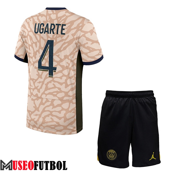 Camisetas De Futbol PSG (UGARTE #4) Ninos 2023/2024 Fourth