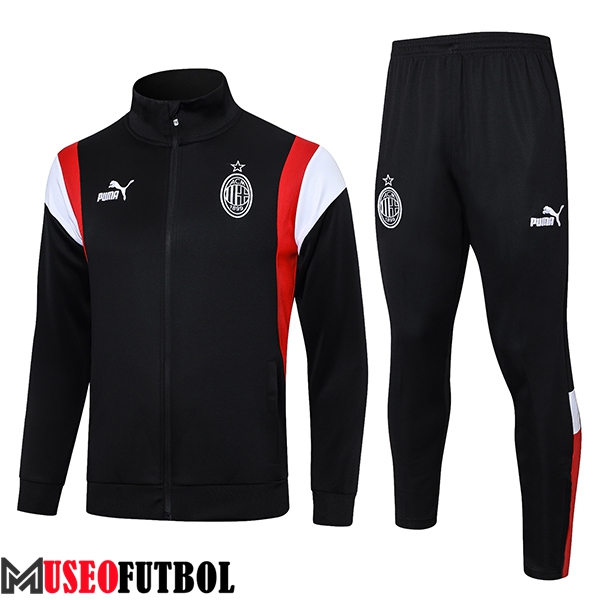 Chandal Equipos De Futbol - Chaqueta AC Milan Negro 2023/2024 -02