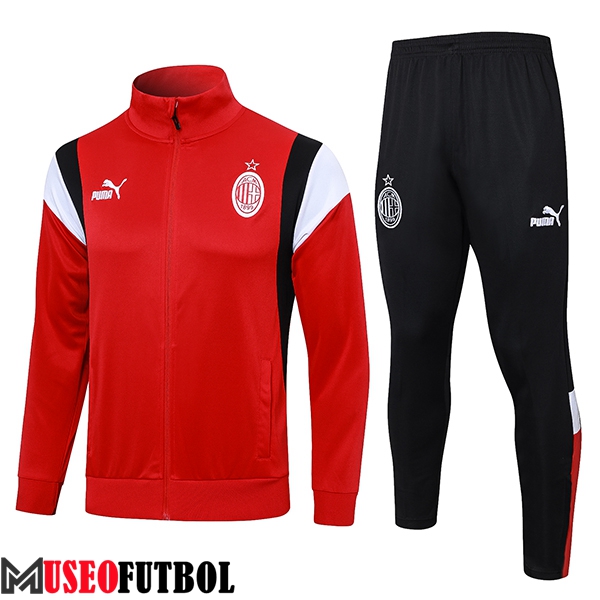 Chandal Equipos De Futbol - Chaqueta AC Milan Rojo 2023/2024 -03