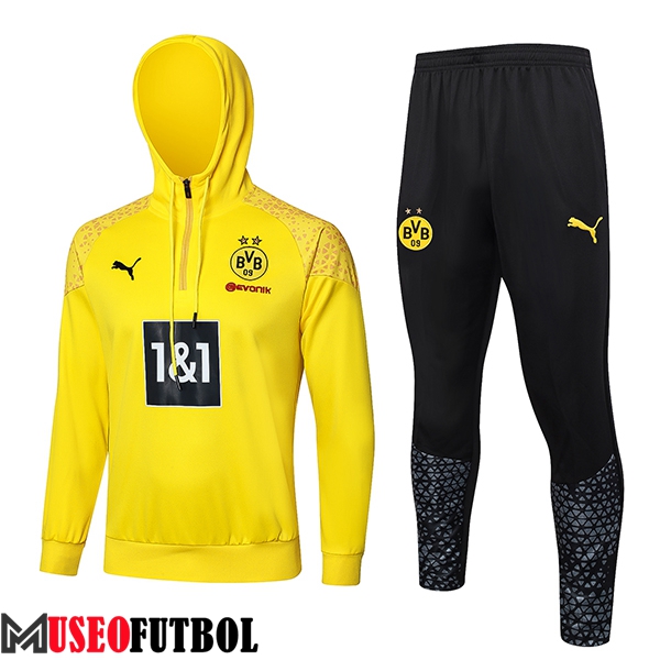 Chaqueta Con Capucha Chandal Dortmund Amarillo/Negro 2024/2025