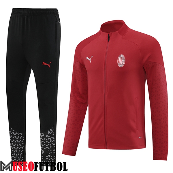 Chandal Equipos De Futbol AC Milan Rojo/Negro 2024/2025