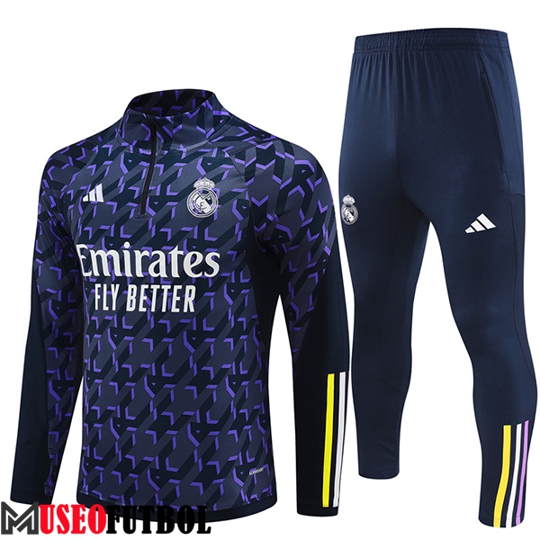 Chandal Equipos De Futbol Real Madrid Violeta/Negro 2024/2025