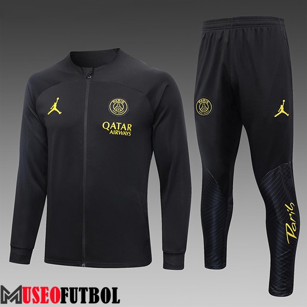 Chandal Equipos De Futbol - Chaqueta Jordan PSG Ninos Negro 2023/2024