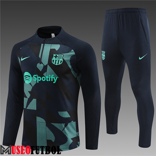 Chandal Equipos De Futbol FC Barcelona Ninos Negro/Verde 2024/2025