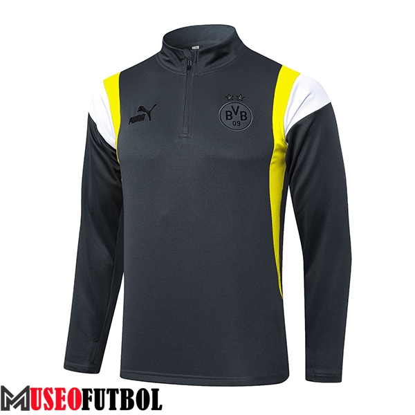 Sudadera De Entrenamiento Dortmund Gris 2023/2024 -02