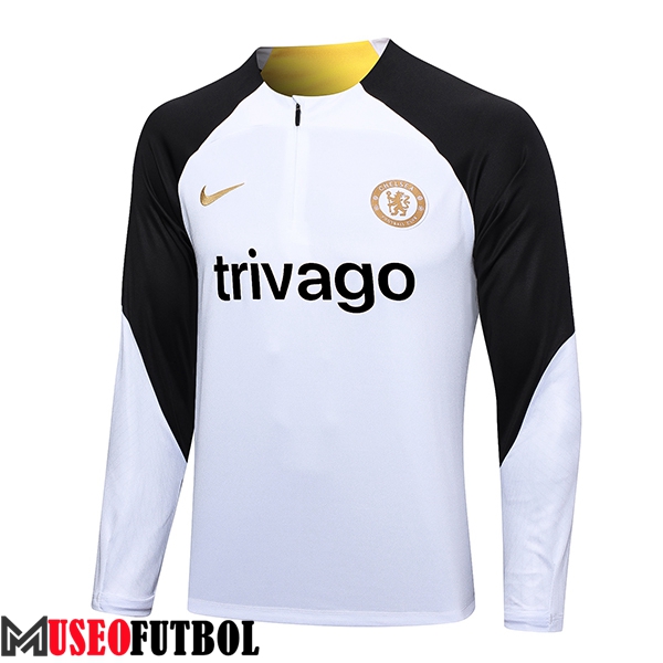 Sudadera De Entrenamiento FC Chelsea Blanco 2023/2024 -02