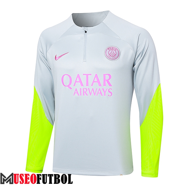 Sudadera De Entrenamiento PSG Gris/Amarillo 2024/2025