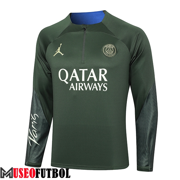 Sudadera De Entrenamiento Jordan PSG Verde 2024/2025