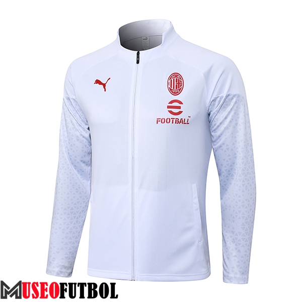 Chaquetas Futbol AC Milan Blanco 2023/2024