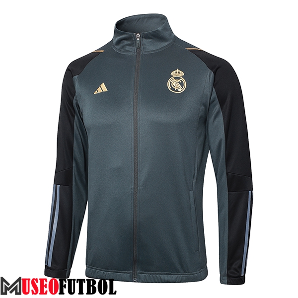 Chaquetas Futbol Real Madrid Gris/Negro 2024/2025