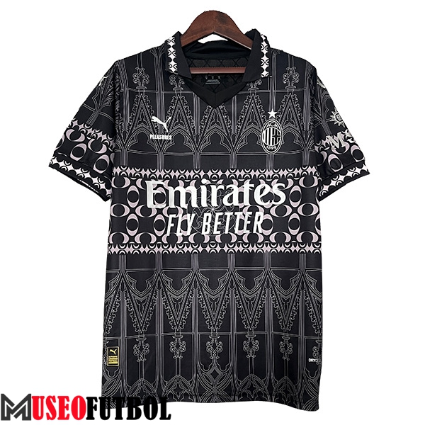 Camiseta Entrenamiento AC Milan Negro/Blanco 2024/2025