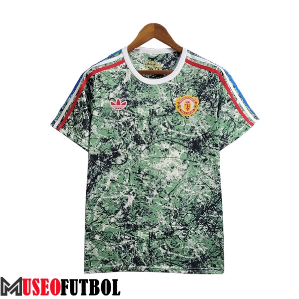 Camiseta Entrenamiento Manchester United Verde 2024/2025