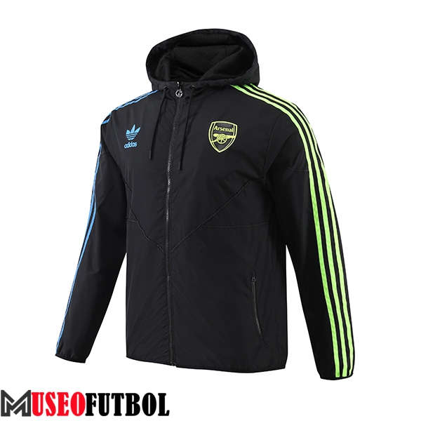 Rompevientos Arsenal Negro/Azul/Verde 2024/2025