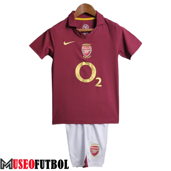 Camisetas De Futbol Arsenal Retro Ninos Primera 2005/2006