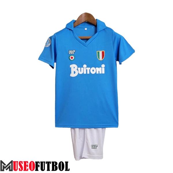 Camisetas De Futbol SSC Napoli Retro Ninos Primera 1987/1988