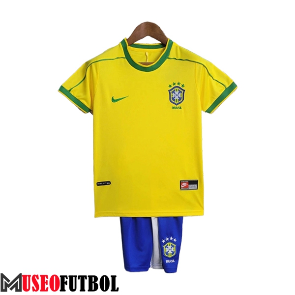 Camisetas De Futbol Brasil Retro Ninos Primera 1998