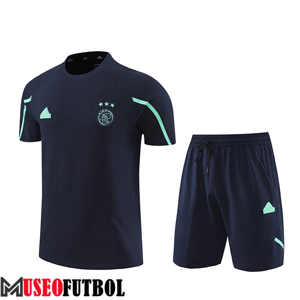 Camiseta Entrenamiento + Cortos Ajax Negro/Verde 2024/2025