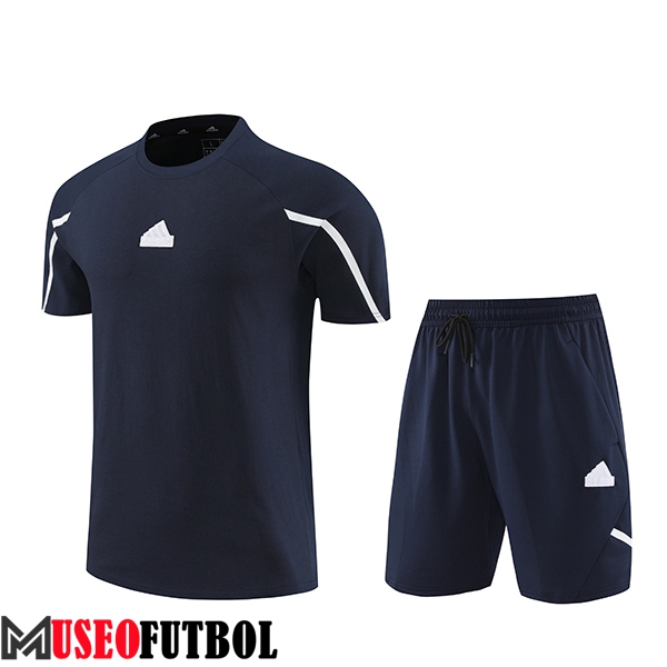 Camiseta Entrenamiento + Cortos Adidas Azul Oscuro 2024/2025