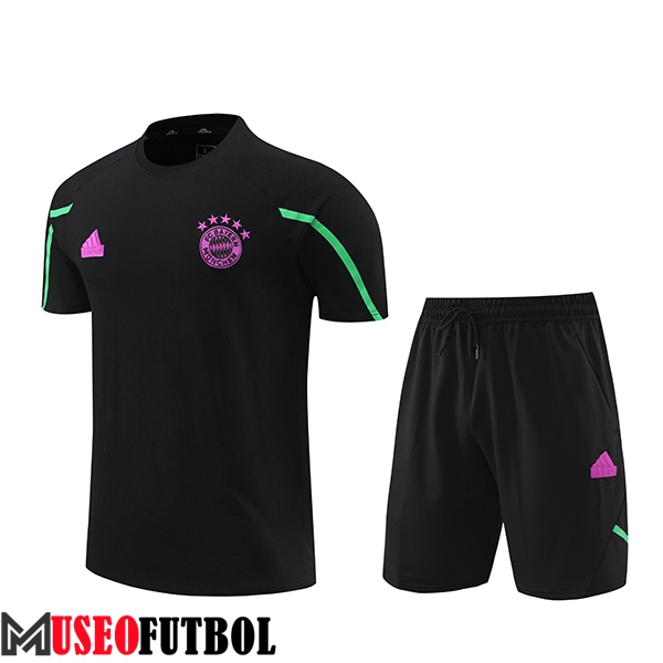 Camiseta Entrenamiento + Cortos Bayern Munich Negro/Violeta 2024/2025