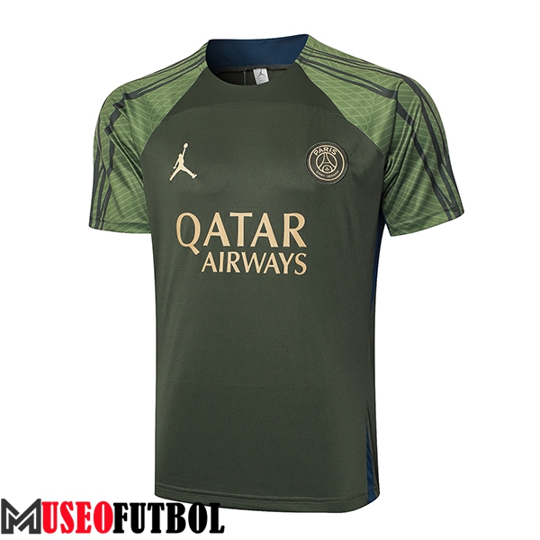 Camiseta Entrenamiento Jordan PSG Verde 2024/2025