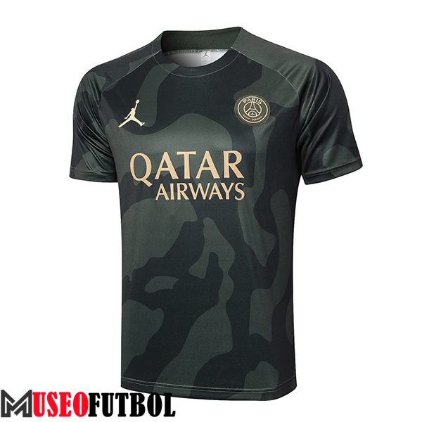 Camiseta Entrenamiento Jordan PSG Verde 2024/2025 -02