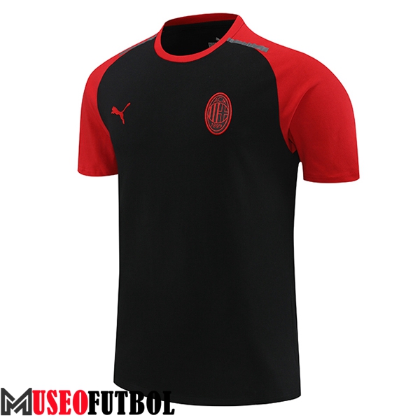 Camiseta Entrenamiento AC Milan Negro/Rojo 2024/2025