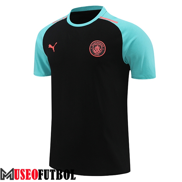 Camiseta Entrenamiento Manchester City Negro/Azul 2024/2025