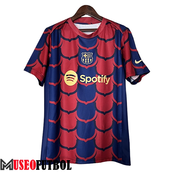 Camiseta Entrenamiento FC Barcelona Azul/Rojo 2024/2025