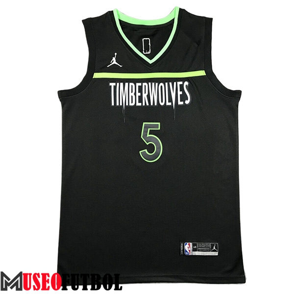 Camisetas NBA Minnesota Timberwolves (EDWARDS #5) 2024/25 Negro/Verde