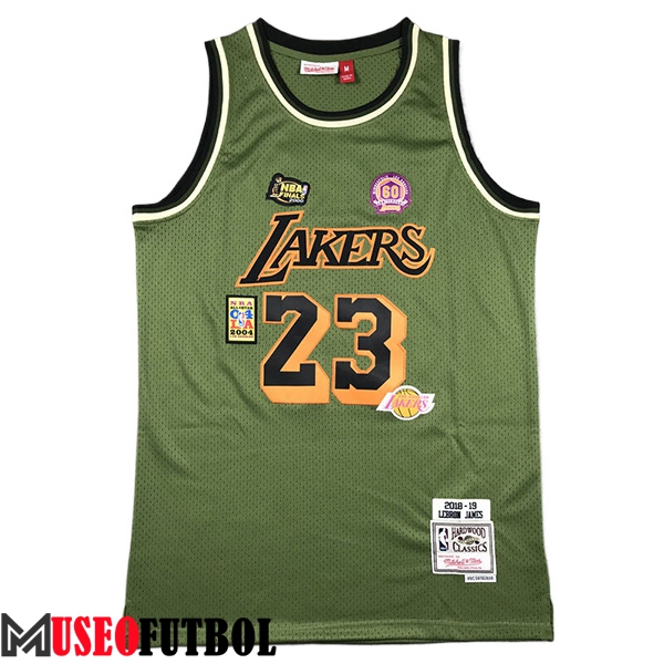 Camisetas NBA Los Angeles Lakers (JAMES #23) 2024/25 Verde -02