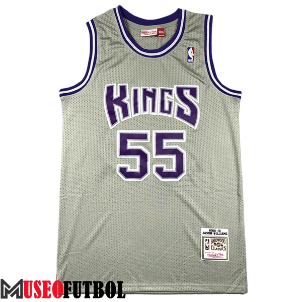 Camisetas NBA Sacramento Kings (WILLIAMS #55) 2024/25 Gris/Violeta